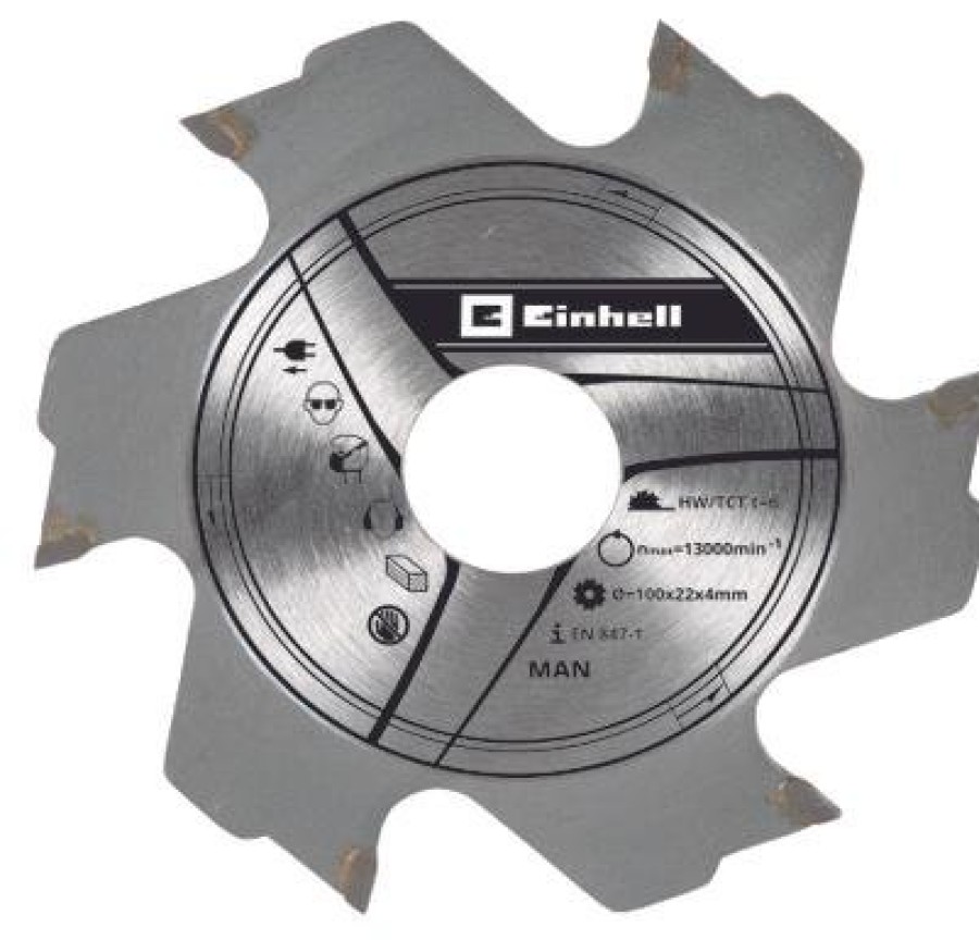 New Einhell Milling Blade 100X22X3,8Mm 6T.